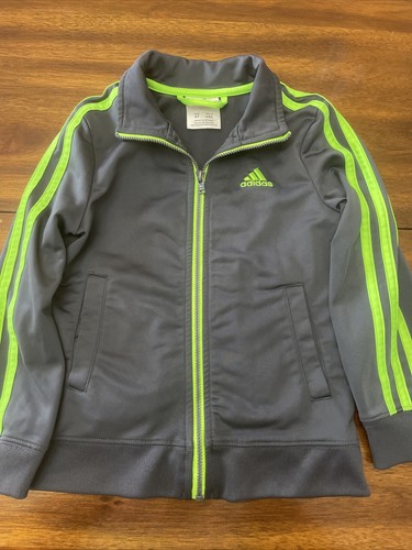Adidas Full Zip Track Jacket Gray/Neon 