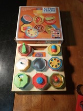Shelcore toys Action Stacks Vintage 1981 collectible baby toys