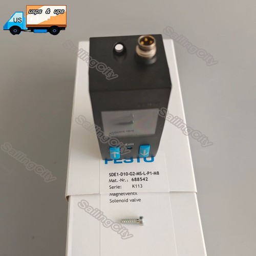 Interruptor sensor de presión de válvula solenoide para FESTO SDE1-D10-G2-MS-L-P1-M8 688542 - Imagen 3 de 11