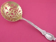 Rare Sterling Silver DURGIN 8 3/4" Pea Serving Spoon DU BARRY 1901