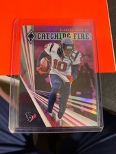 2019 PANINI PHOENIX DEANDRE HOPKINS 101/199 ~ #17 CATCHING FIRE PINK PRIZM 
