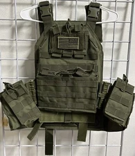 Tactical Military Vest Plate Carrier Quick Release *NEW*
