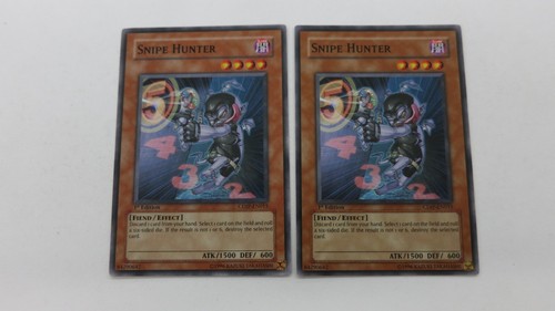 2x SNIPE HUNTER MONSTER CDIP-EN015 1ST EDITION COMMON YUGIOH NM - 第 1/2 張圖片
