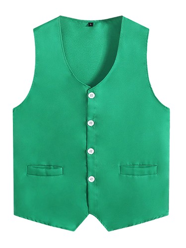 Unisex Kid Volunteer Activity Vest Button Up Waistcoat Uniform Sleeveless Jacket - Picture 96 of 119