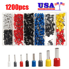 1200Pcs Electrical Wire Cable Cord Pin Terminal Crimp Connector Assorted Set Kit
