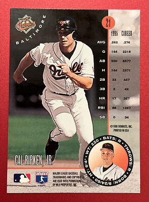 1996 Leaf Baseball Cal Ripken Jr Card #21 | eBay