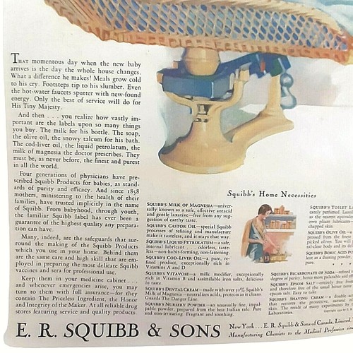 1930 SQUIBB'S His Majesty Ladies Home Journal THE BABY Fred Brunner Print Ad - Bild 4 von 6