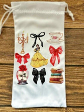 Soft Eye Sunglasses White Accessory Pouch Pull Top Princess Belle Book Icons RTS
