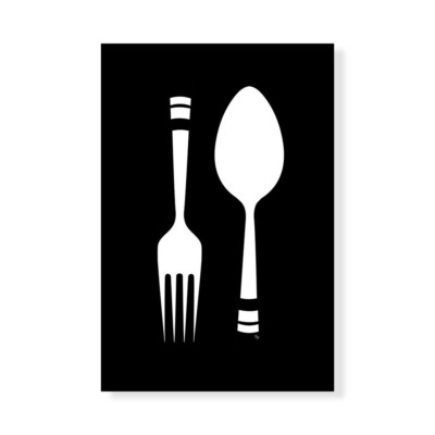 Leinwanddruck auf Papier Poster oder Gemälde Pavlova Martina Fork Spoon