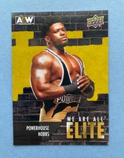 2023 Upper Deck AEW Wrestling Powerhouse Hobbs We Are All Elite Gold #AE-12