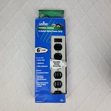 Leviton 6-outlet Metal Power Strip 6 Ft Cord Durable Metal Housing