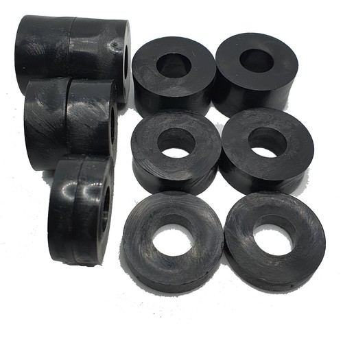 M8 Espaciadores Negros Lavadoras Más Anchas OD 25mm 4 x 5mm, 4 x 10mm, 4 x 15mm - Imagen 2 de 5