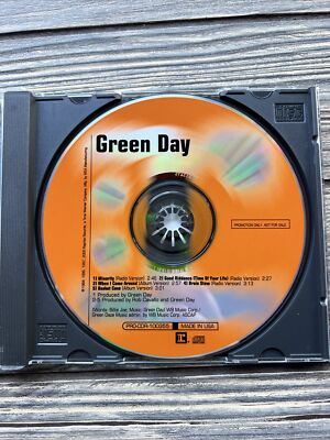 Promo CD Green Day Minority Radio Version 2000 When I Come Around Basketcase