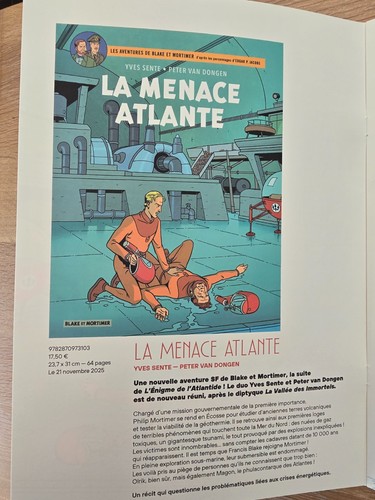 Dossier de presse - Blake et Mortimer - La Menace Atlante - Van Dongen Jacobs - Afbeelding 2 van 8