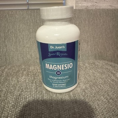 Santo Remedio Magnesium Supports Muscle Relaxation Dietary Supplement,90 tablets