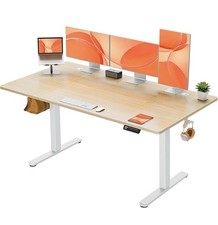   Electric Standing Desk Height Adjustable 160 x 80cm, Sit Stand Desk