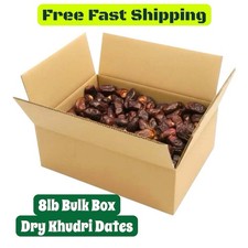 8 Lb EXTRA Dry Saudi Khudri Dates Bulk Box Premium Quality  Size