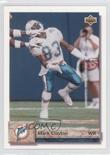 1992 Upper Deck Mark Clayton #159 3a3
