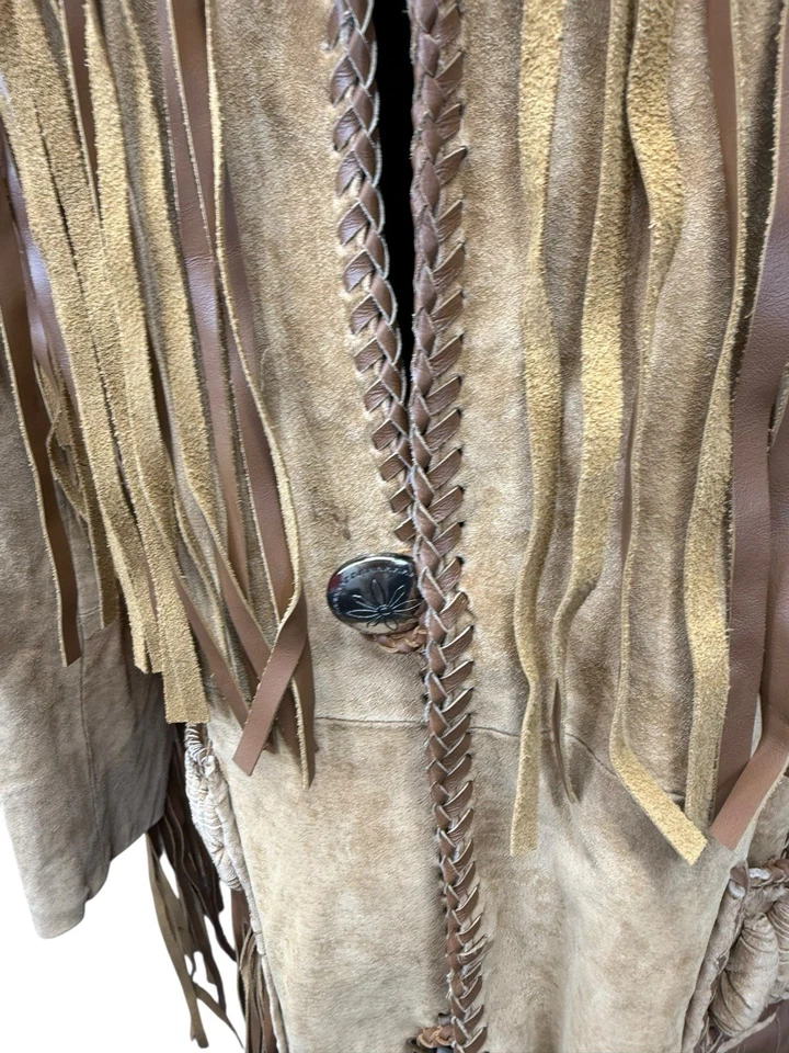 Scully Men’s Western Fringe Boar Suede Jacket w/ Beading sz 40 US - Image 4 of 4