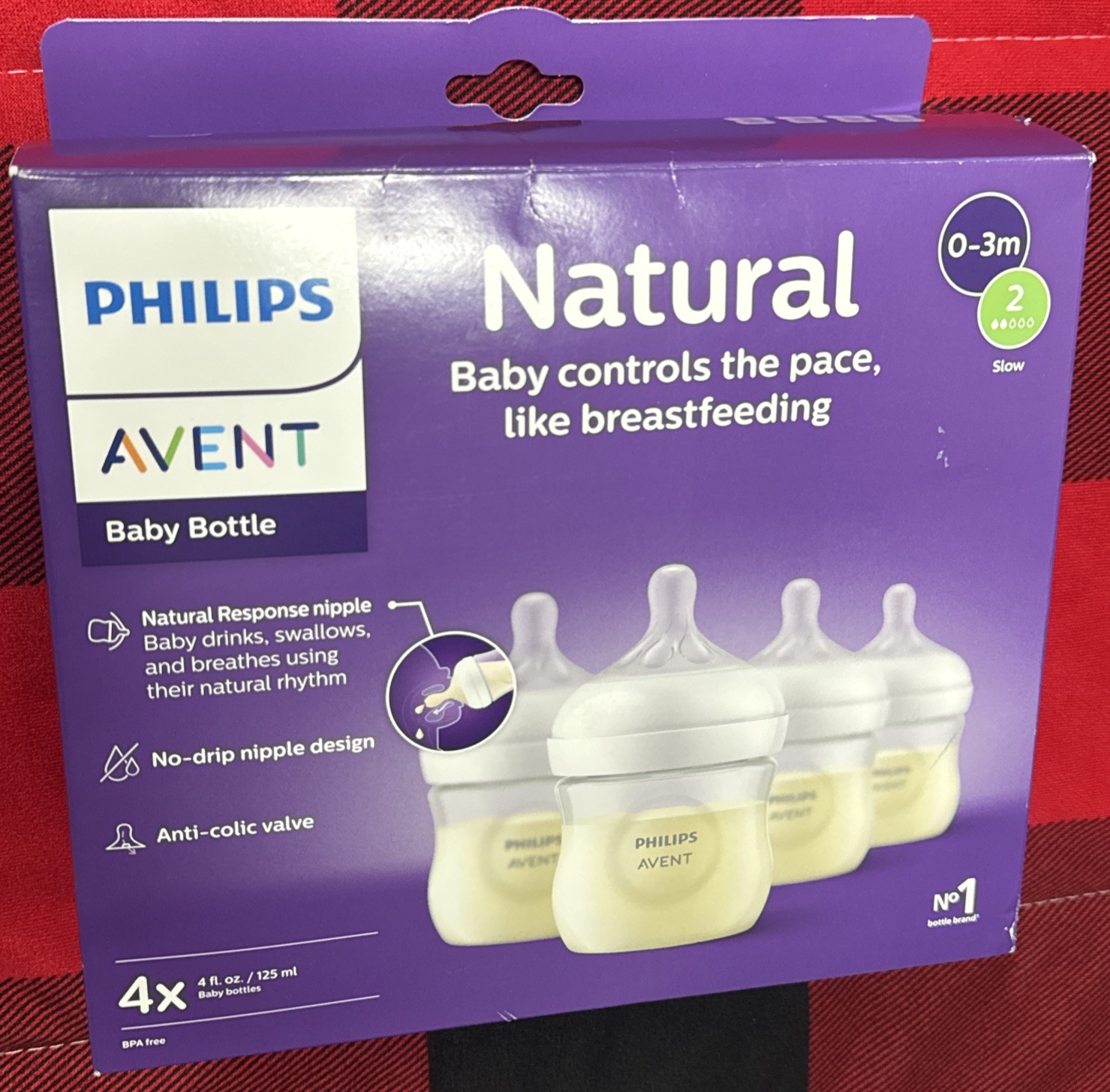 W/natural Response Nipples 0-3m