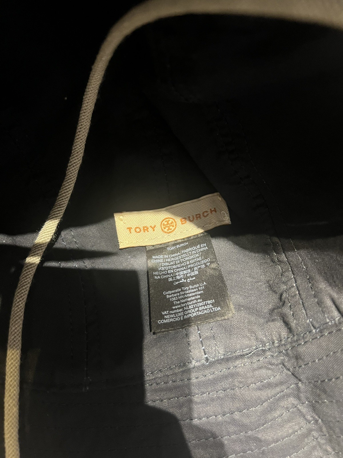 Tory Burch T Monogram Bucket Hat Royal Navy Blue thumbnail 4