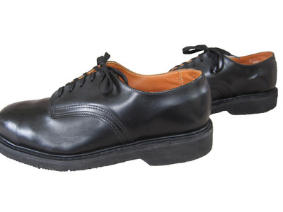 Carolina Black Leather Derby Steel Toe Shoes Boots Mens Size 7 EE Made in USA