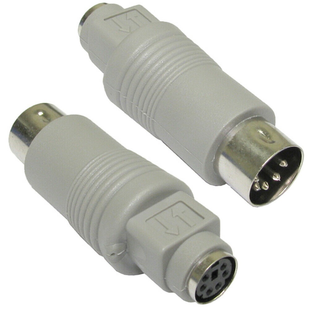 6 Pin Mini din female Socket to 5 Pin Male Keyboard Plug Adapter