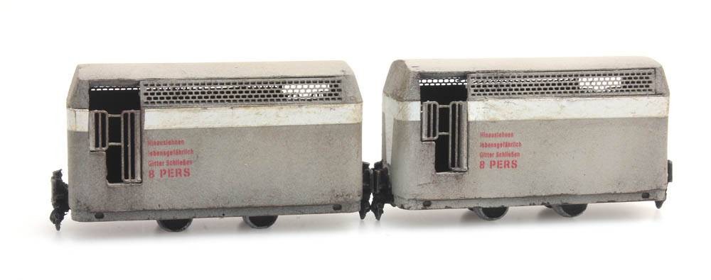 Artitec 387.373 - 1/87 Mine Railway Passenger Car - Finished Model - New
