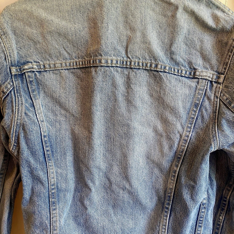 Jaqueta Brandy Melville Feminina Tamanho Único Azul Jean John Galt Denim Formato Encaixe - Imagem 4 de 4