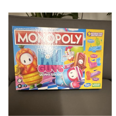 Hasbro Monopoly Fall Guys Ultimate Knockout Board Game Interactive Obstacles