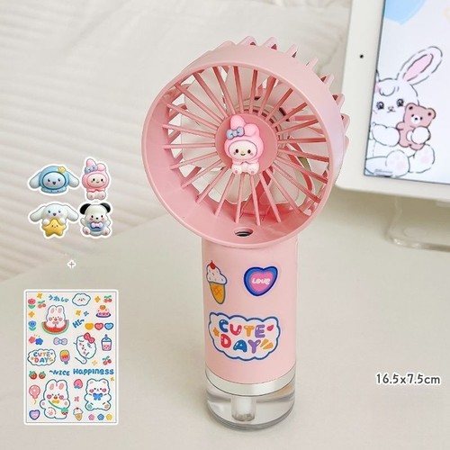 Portable Misting Fan Handheld Person Mister Fan Battery Operated Water Mist Fa a - Afbeelding 19 van 23
