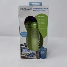 LifeStraw Water Bottle with Advanced Filter 10oz Green NOB Filtration
