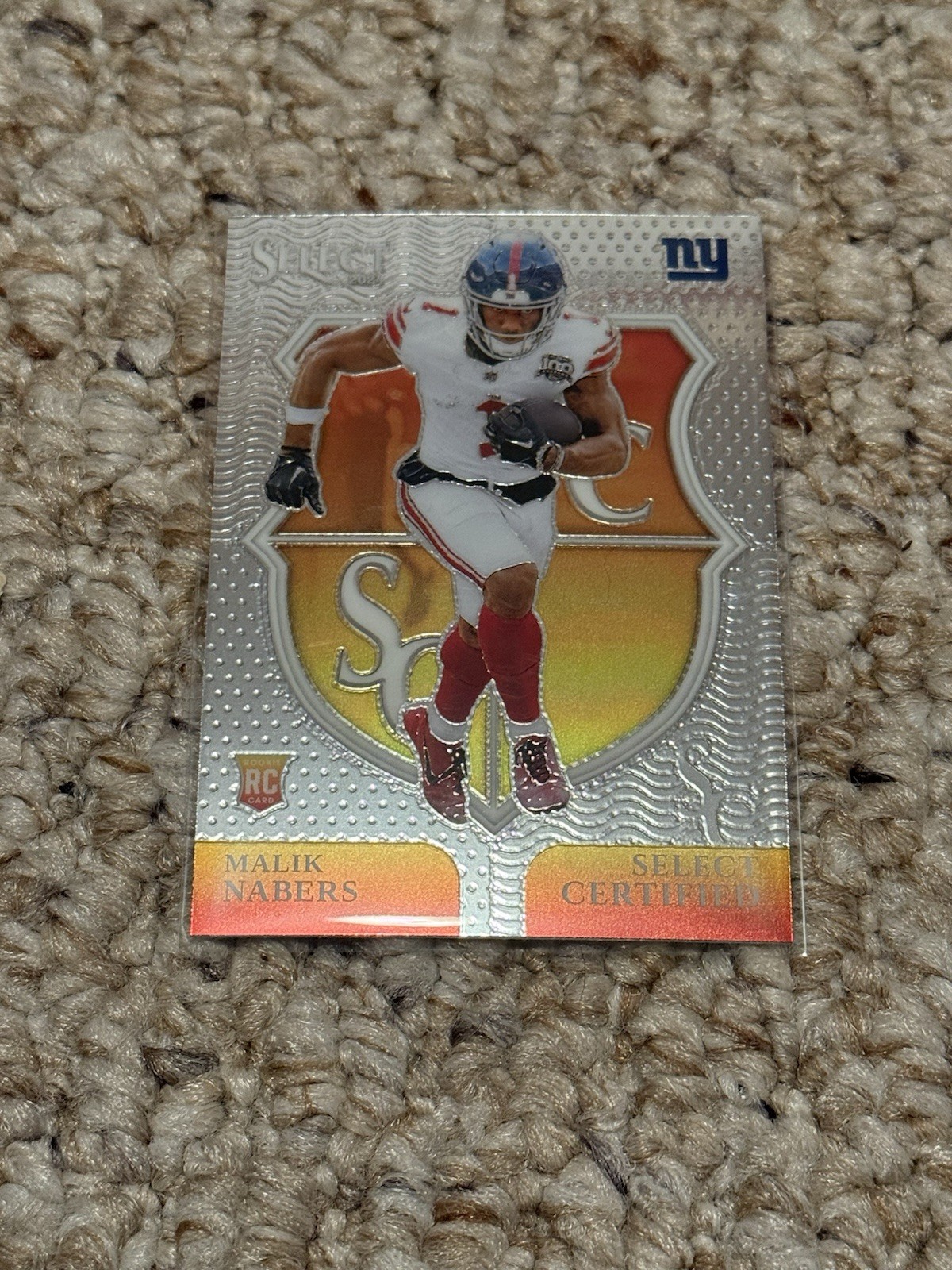 2024 Panini Select - Malik Nabers Select Certified Rookies #6 New York Giants