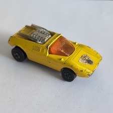 Matchbox Superfast Mod Rod No. 1 Yellow Diecast Car 1971