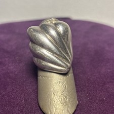 Vintage Sterling Silver TAXCO Heavy Modernist Statement Ring 925 Sz 8.50