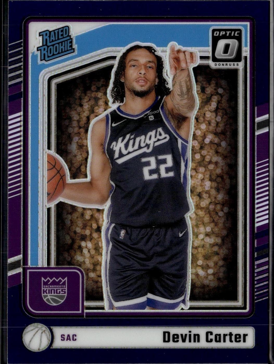 2024-25 Donruss Optic #290 Devin Carter Purple