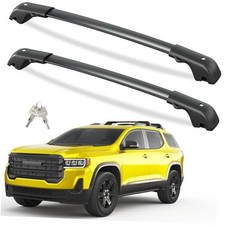 300lbs Lockable Roof Rack Cross Bars Compatible with GMC Acadia 2017-2023