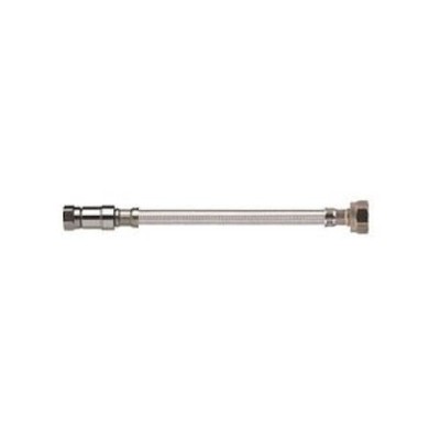 Watts 16 in. Stainless Steel Braided Water Supply Faucet Connector 3/8'' X 1/2''