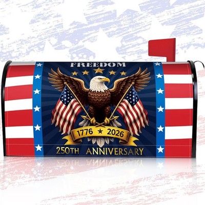 Magnetic Mailbox Cover 250th Anniversary USA 18 x 21 Inch Eagle Design