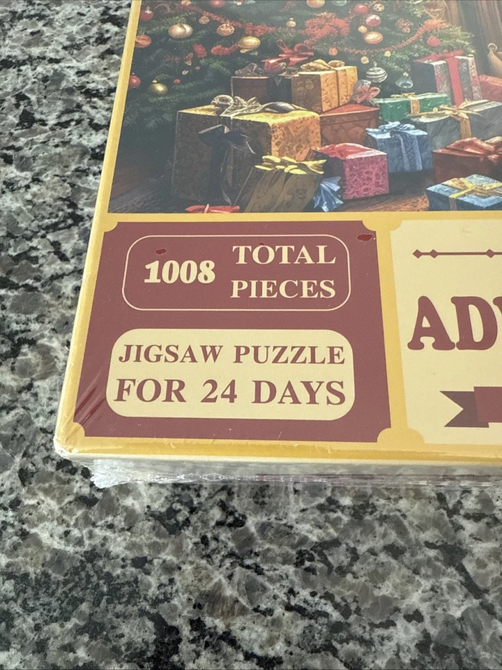 NEW- The Jigsaw Puzzle Advent Calendar Christmas Day 1008 Pieces Total - Image 2 of 4