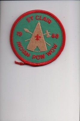 1988 St Clair Indian Pow Wow patch