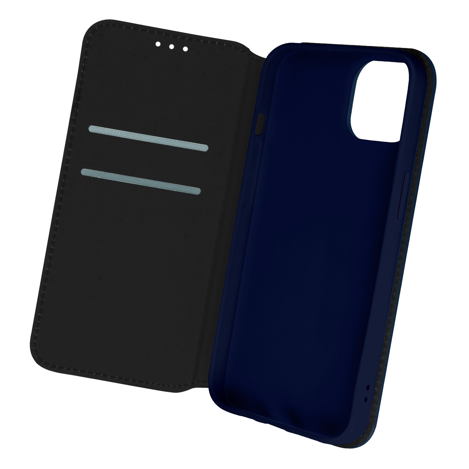 Coque iPhone 13 Pro Max avec porte-carte bleu pour libérer vos poches