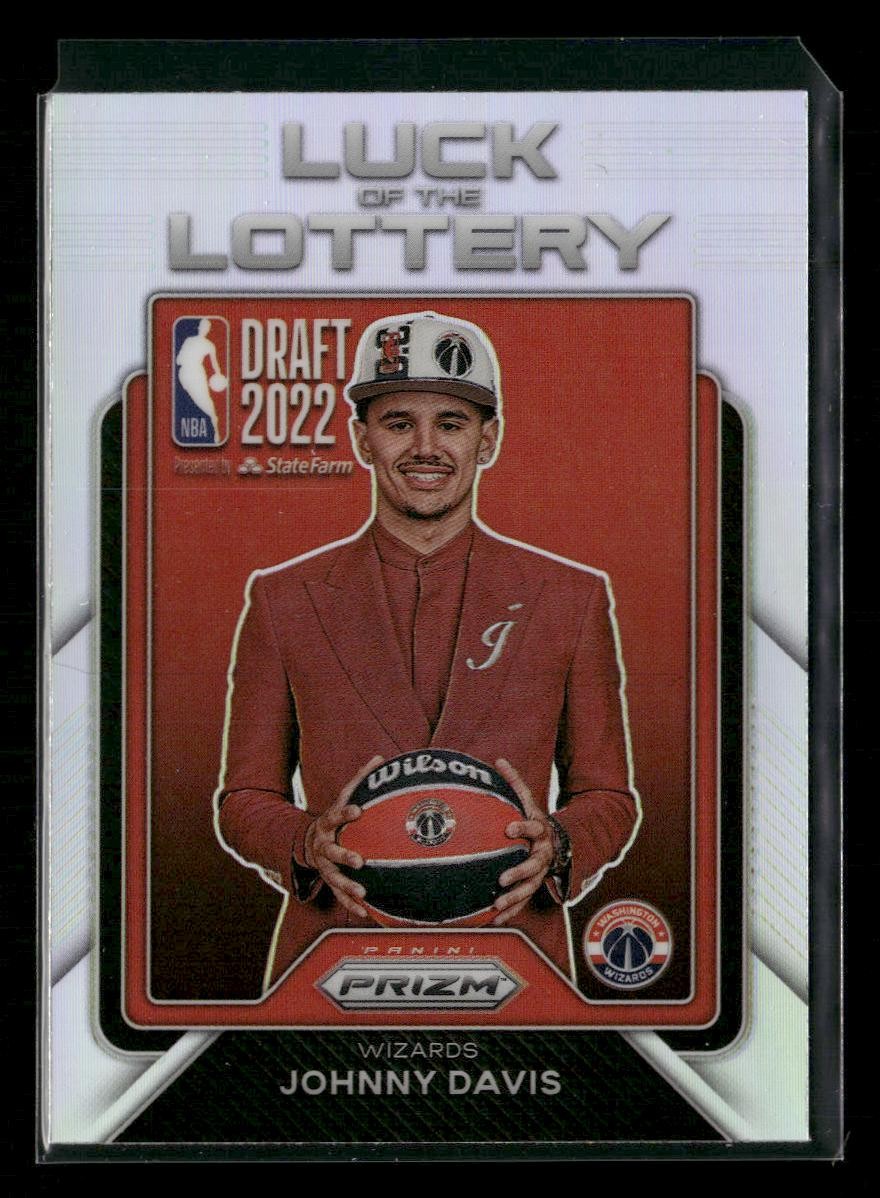 2022-23 Panini Prizm #12 Johnny Davis Luck of the Lottery Prizms Silver