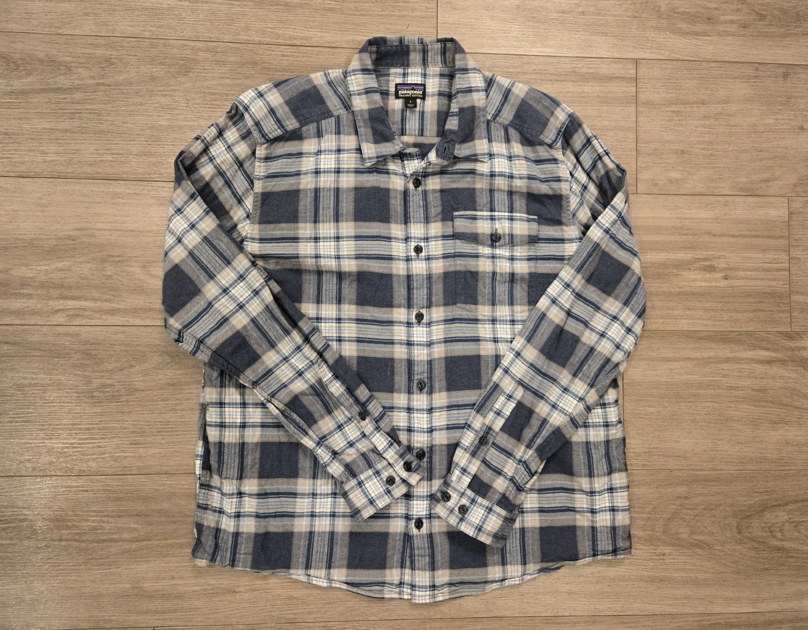 Patagonia Lightweight Fjord Flannel Shirt Men's Large Plaid Outdoor Blue Hiking
Opens in a new windo