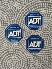 Secured By Adt Home Security System Stickers For Door And Window 3 Pack Secured By Adt Home Security System Stickers For Door And Window 3 Pack