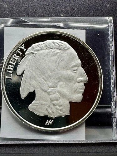 American Silver Buffalo Proof 1oz .999 Fine Silver Round Deep Cameo