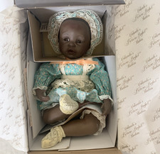 Ashton Drake Black Baby Doll Danielle Porcelain Doll Yolanda Bello 1990s Vtg