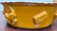 Carmel Ceramica 9 X 9 X 3 Decorative Dog Bowl