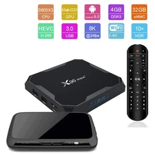 Amlogic S905X3 X96 Max+ Plus Quad Core 4GB/32GB Android 8K HDR WiFi Media TV Box