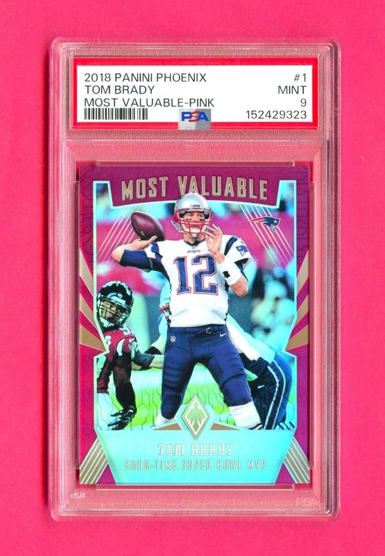 2018 Phoenix Tom Brady Most Valuable Pink Prizm #1 PSA 9 Mint #117/199 Patriots